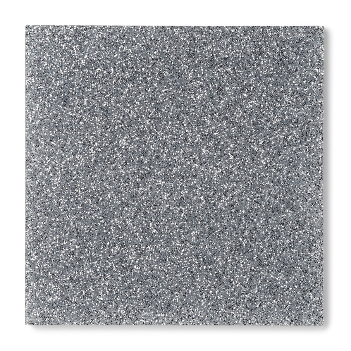 Canal Plastics Center Silver Glitter Acrylic Plexiglass Sheet, Swatch View - Urban Spark Collection for crafts, signage, displays, and even furniture accents