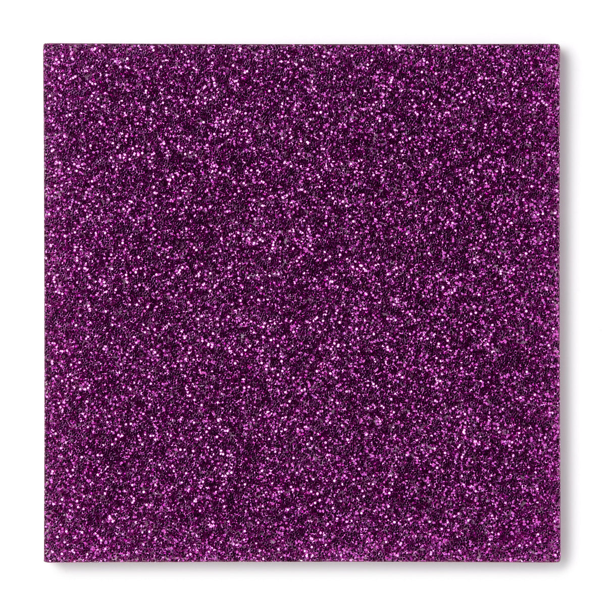Canal Plastics Center Purple Glitter Acrylic Plexiglass Sheet, Swatch View - Urban Spark Collection for crafts, signage, displays, and even furniture accents