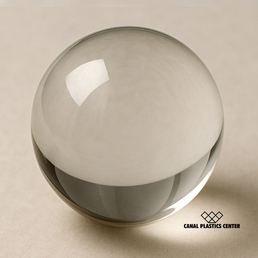 Canal Plastics Center's Clear Acrylic Spheres offer a sleek, modern aesthetic with flawless transparency and polished precision. Their glass-like clarity and lightweight durability make them ideal for display, design, and decorative applications. Whatever the use, these spheres bring a sense of purity and sophistication to any setting.