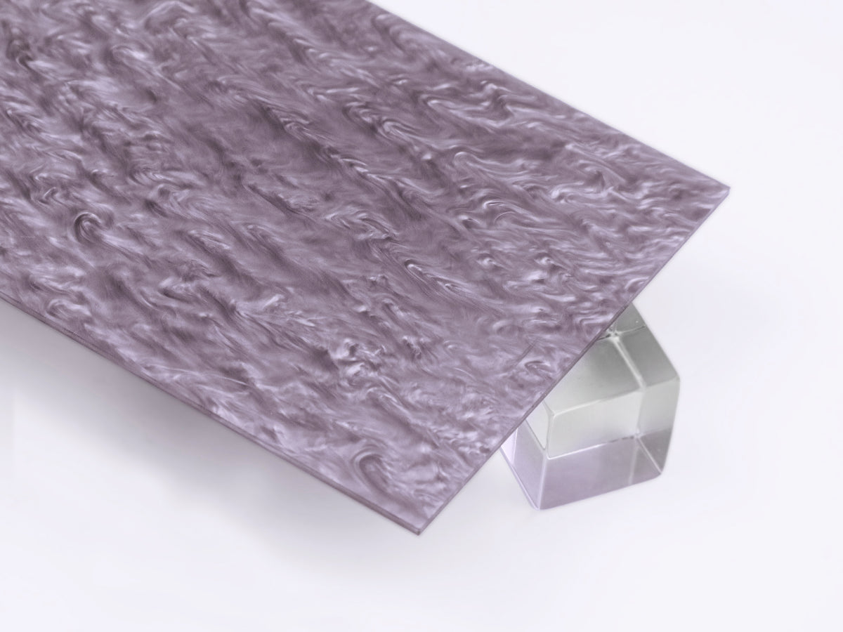 P004 Concrete Orchid Pearl Acrylic Plexiglass Sheet, Top view - Canal Plastics Center
