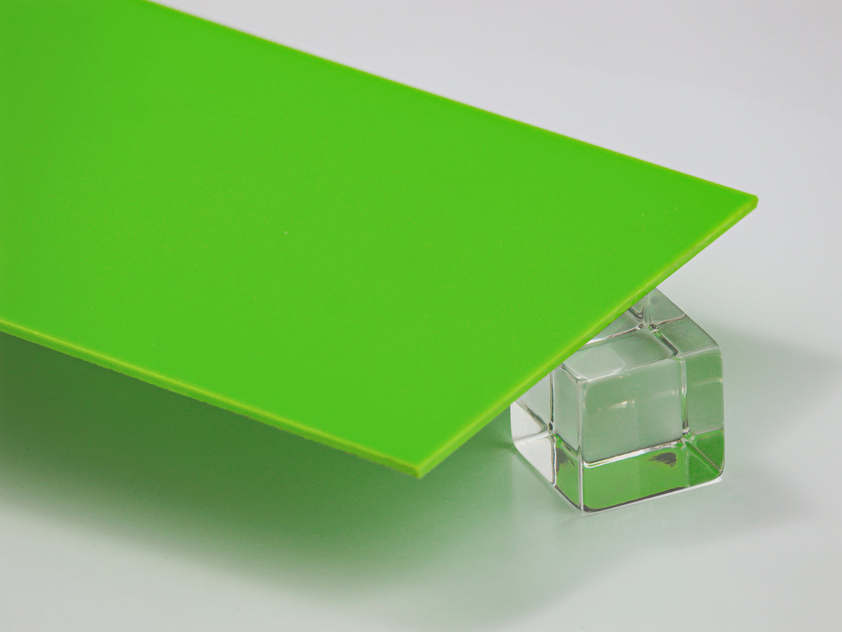 Green Neon Translucent Acrylic Plexiglass Sheet, color 635