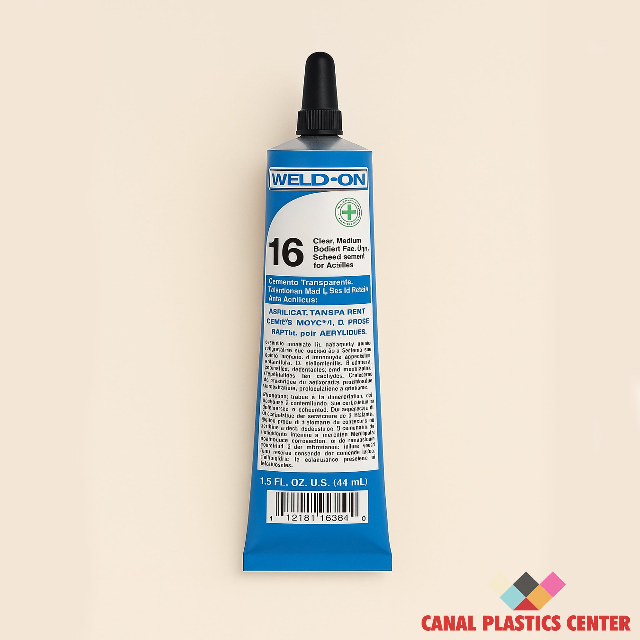 Weld-On 16 Medium-Bodied Acrylic Cement | Canal Plastics Center
