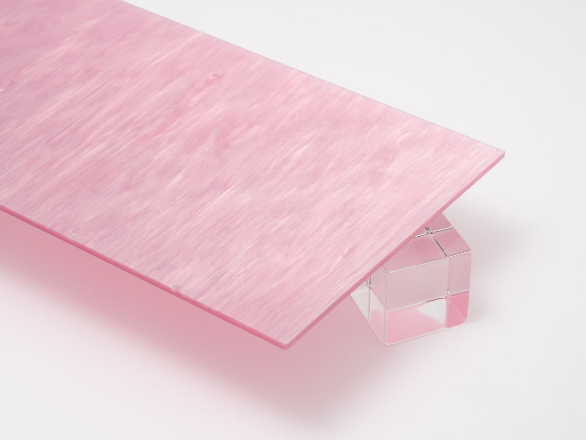 Pink Pearl Acrylic Plexiglass Sheet, Top View
