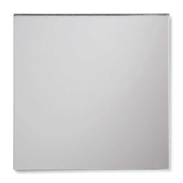 Thin Gauge Plastic Sheet with Mirror Silver Finish 1/32