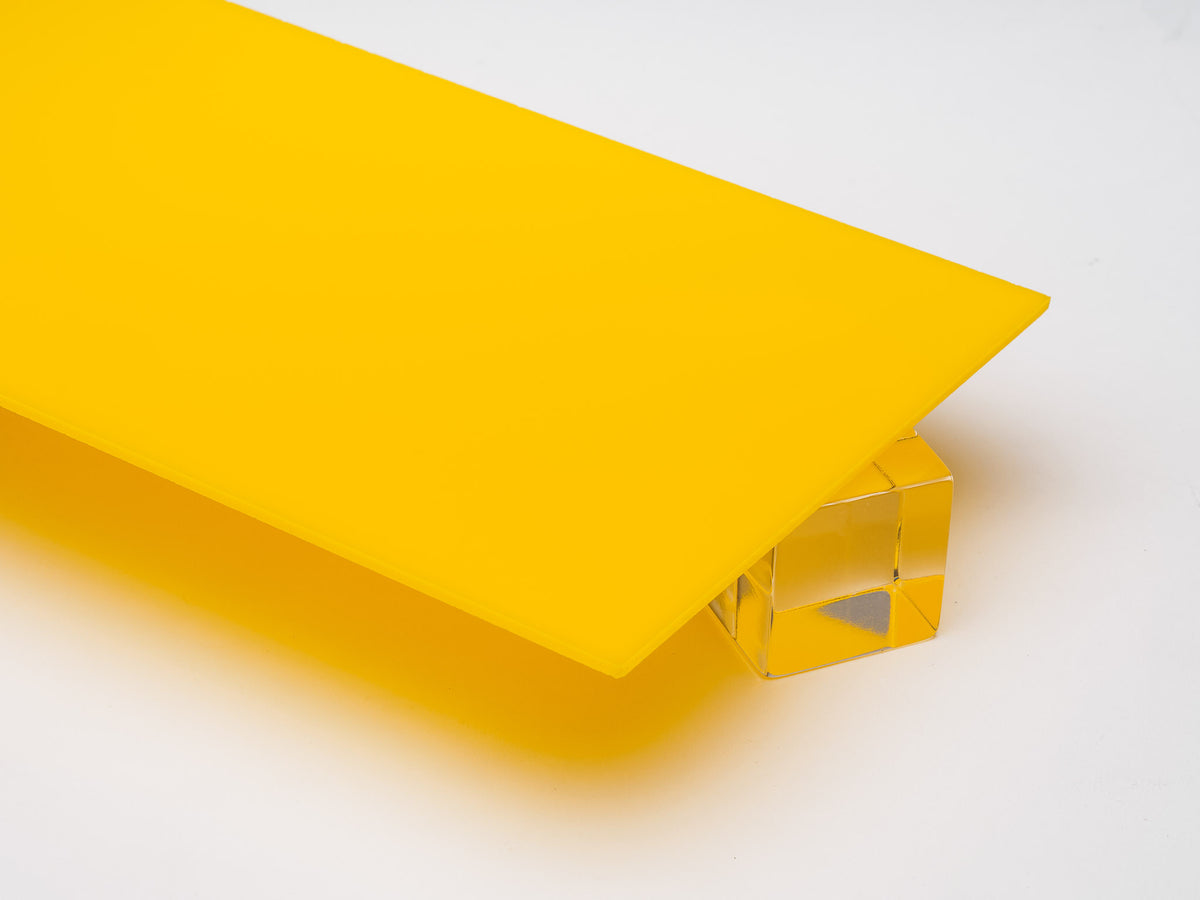 Yellow Opaque Acrylic Plexiglass Sheet, color 2037