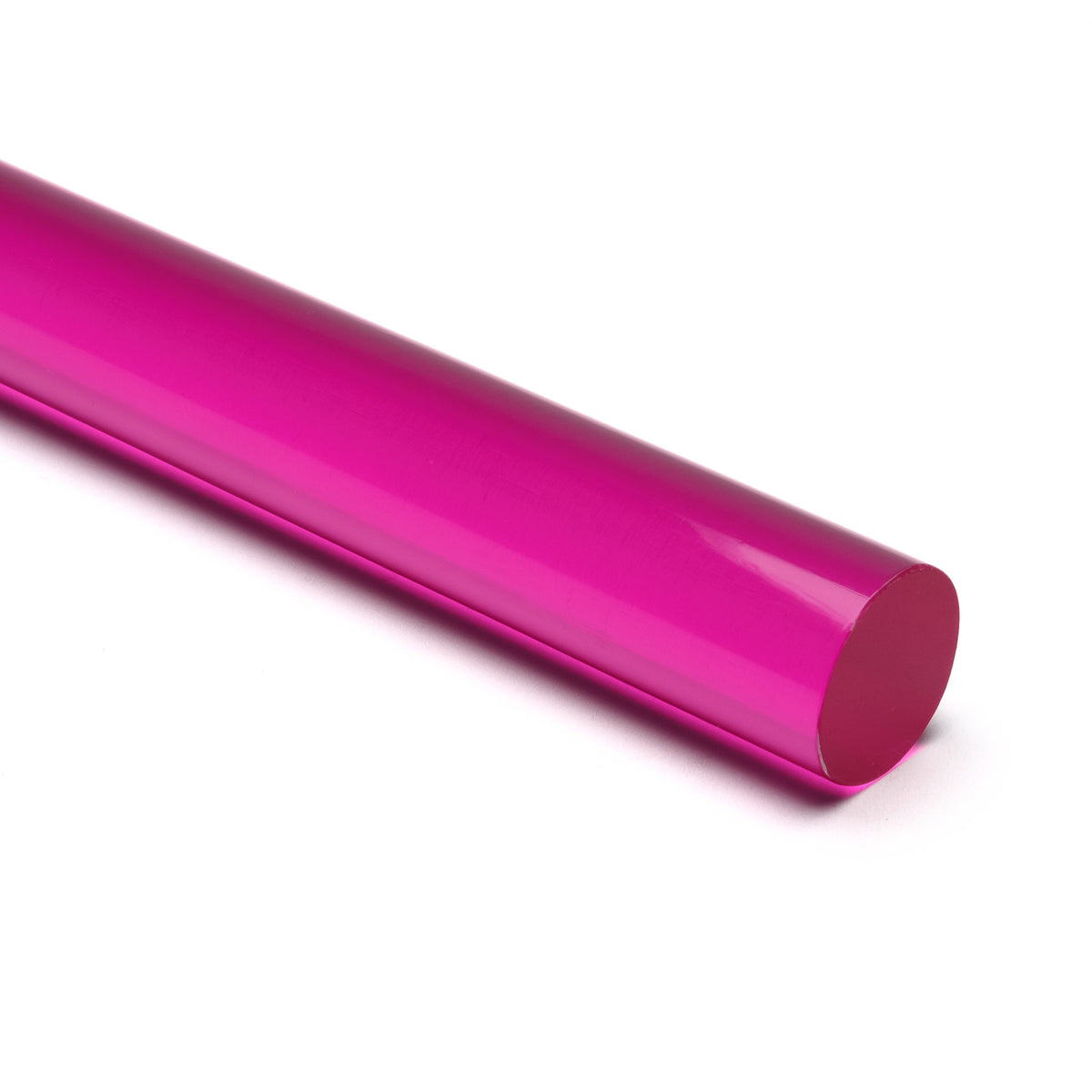Magenta Transparent Acrylic Round Rod