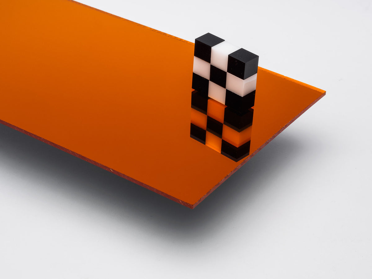 Amber Mirror Acrylic Plexiglass Sheet, color 2422