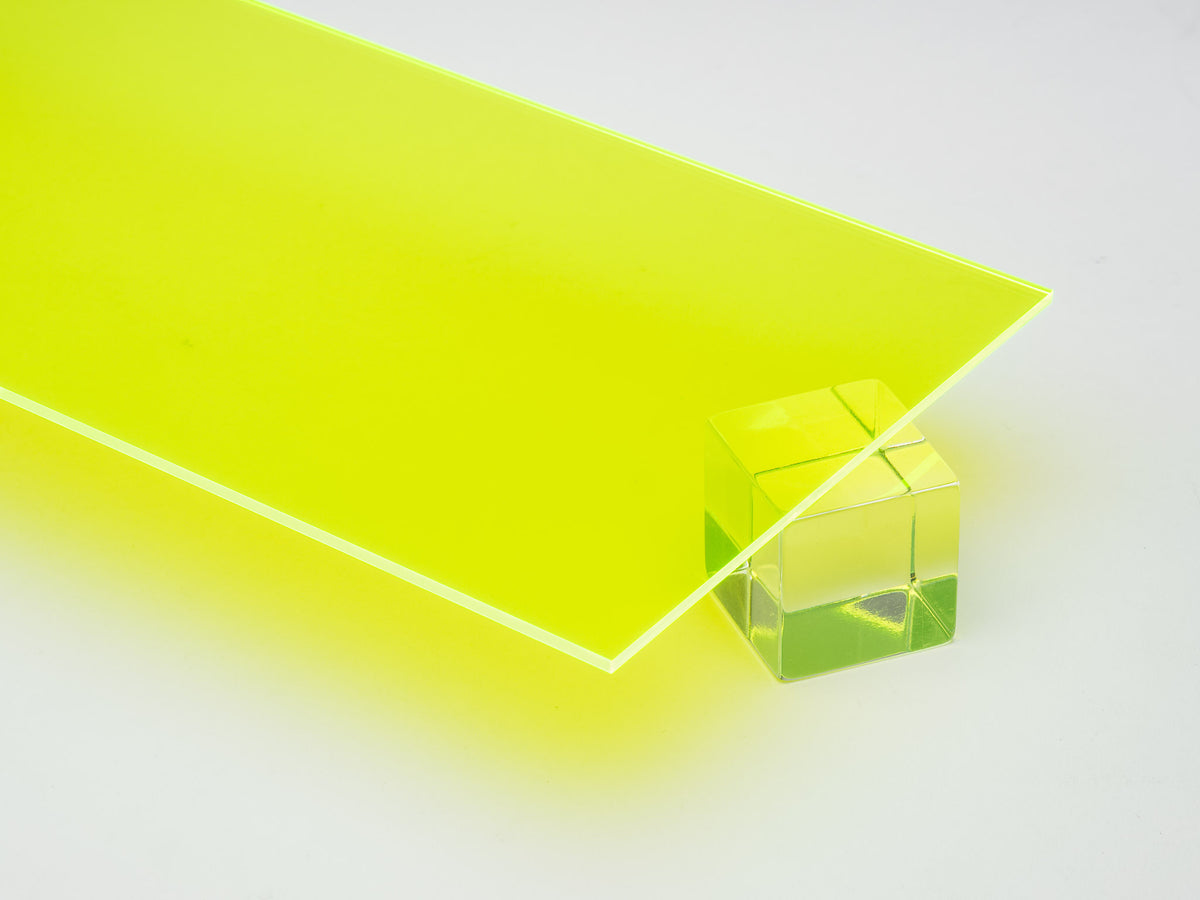 Green Fluorescent Acrylic Plexiglass Sheet, color 5320