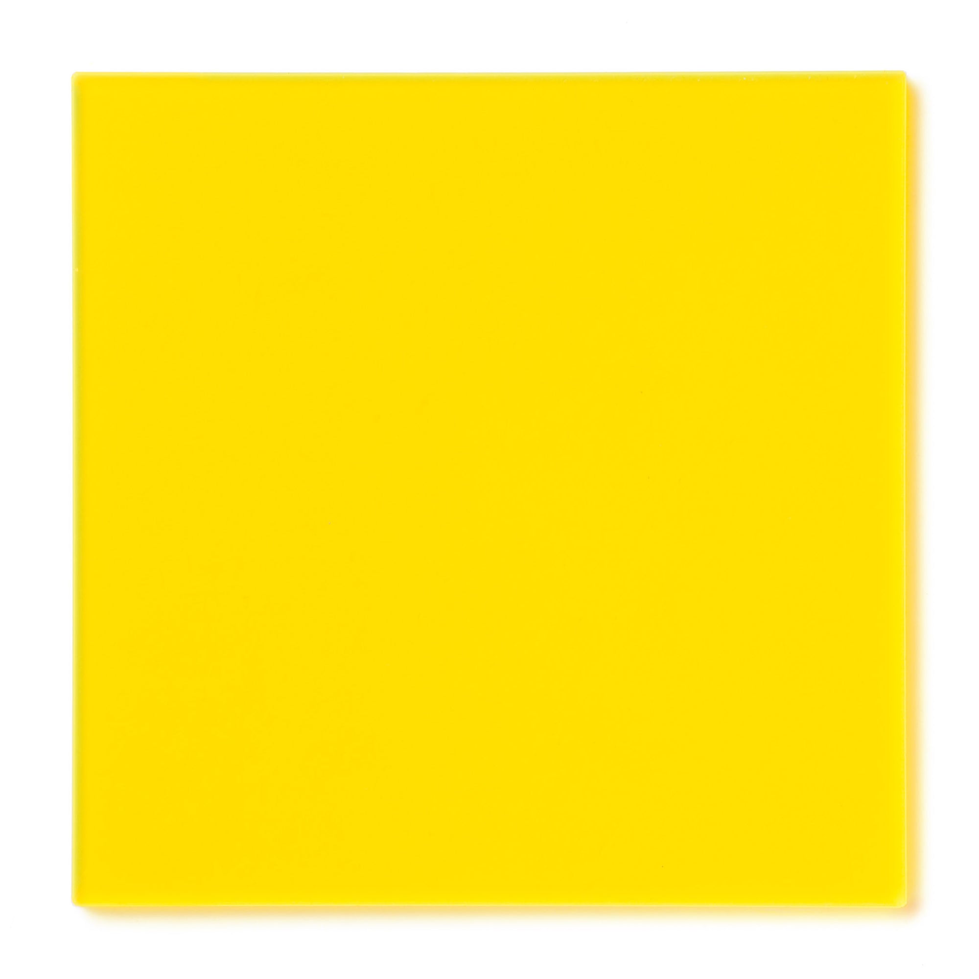 Yellow Fluorescent Acrylic Plexiglass Sheet, color 5740