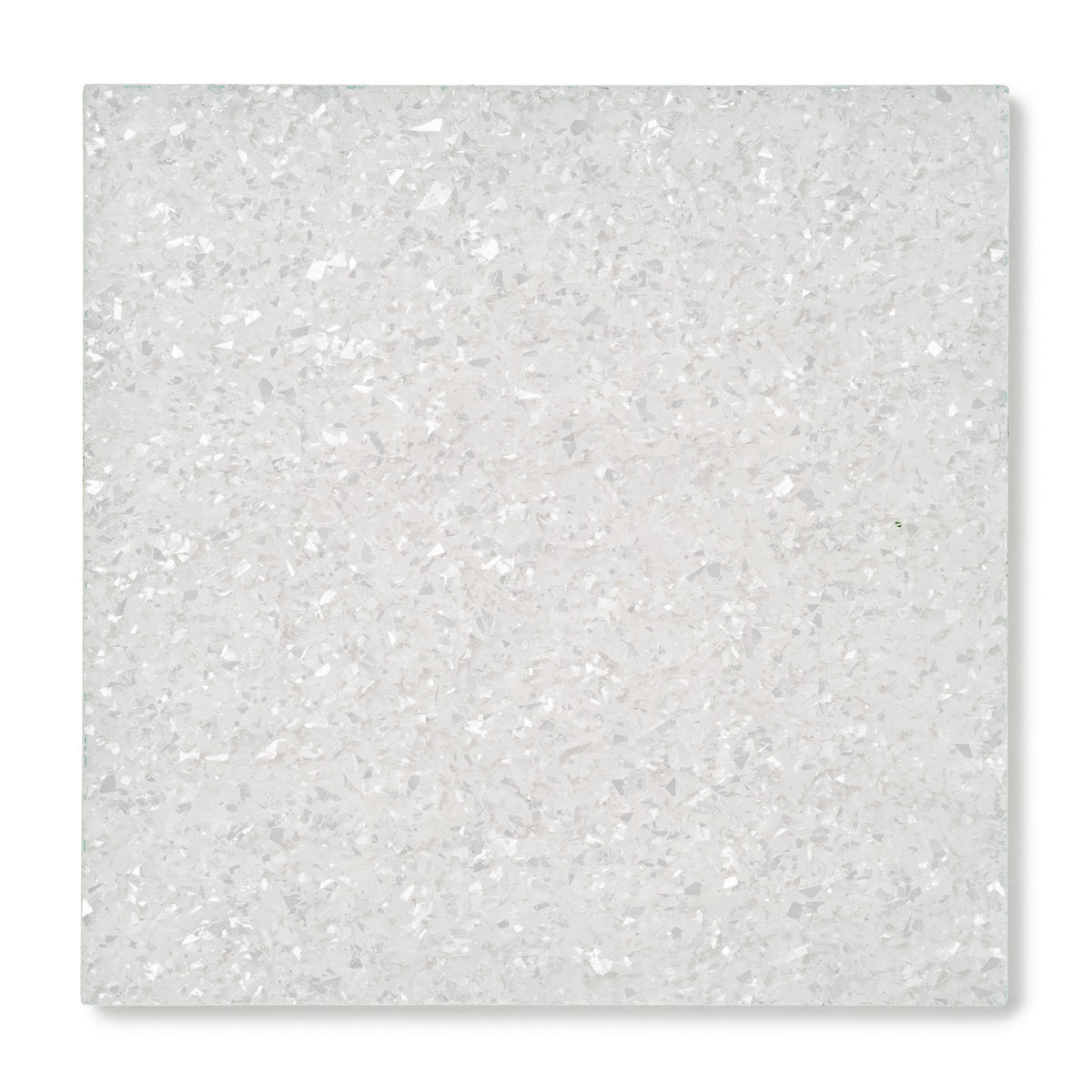 White Snow Flake Glitter Acrylic Sheet, Swatch View