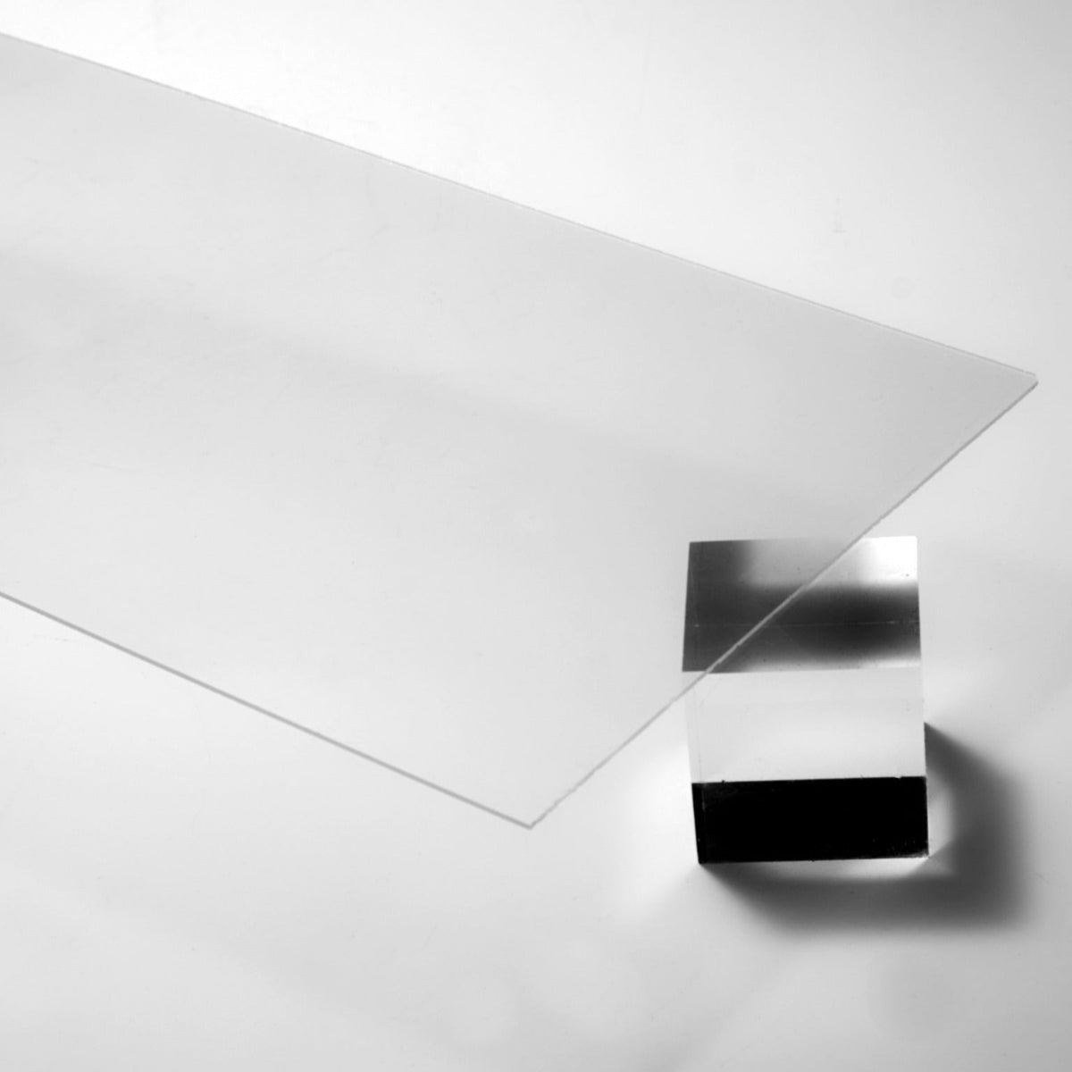 1MM Clear Colorless Acrylic Plexiglass Sheet, Top view - Canal Plastics Center