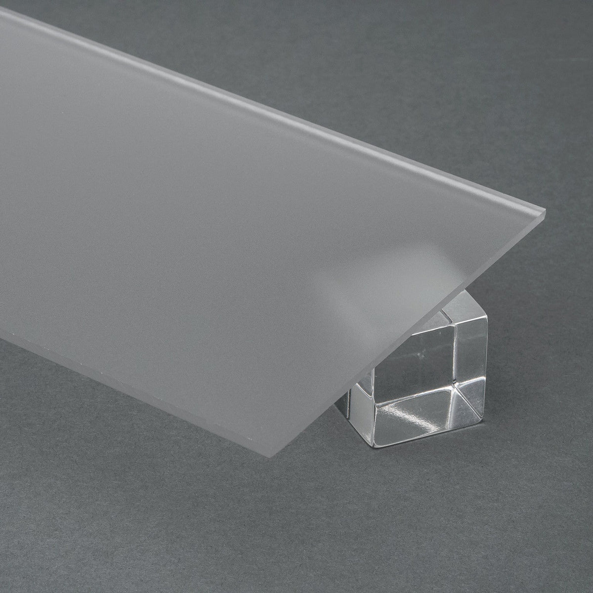 Clear Colorless P95 Matte Acrylic Plexiglass Sheet, Top view - Canal Plastics Center