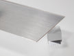 Clear fluted acrylic sheet, vertical ribbed face with a flat glossy back