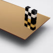 Gold Mirror Acrylic Plexiglass Sheet, color 1300, Top view - Canal Plastics Center