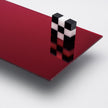Red Mirror Acrylic Plexiglass Sheet, color 1400, Top view - Canal Plastics Center