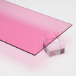 Pink Transparent Acrylic Plexiglass Sheet, Top view - Canal Plastics Center