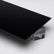 Black Opaque Acrylic Plexiglass Sheet, color 2025, Top view - Canal Plastics Center