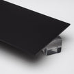Black Opaque P95 Matte Acrylic Plexiglass Sheet, color 2025, Top view - Canal Plastics Center