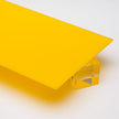 Yellow Opaque Acrylic Plexiglass Sheet, color 2037, Top view - Canal Plastics Center