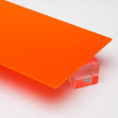 Orange Opaque Acrylic Plexiglass Sheet, color 2119, Top view - Canal Plastics Center