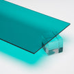 Teal Transparent Acrylic Plexiglass Sheet, Top view - Canal Plastics Center