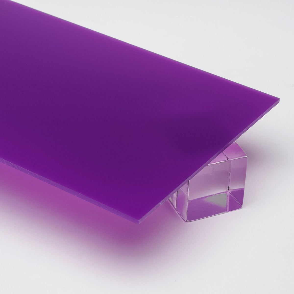 Purple Opaque Acrylic Plexiglass Sheet, color 2287, Top view - Canal Plastics Center
