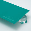 Teal Opaque Acrylic Plexiglass Sheet, Top view - Canal Plastics Center