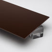 Brown Opaque Acrylic Plexiglass Sheet, color 2418, Top view - Canal Plastics Center