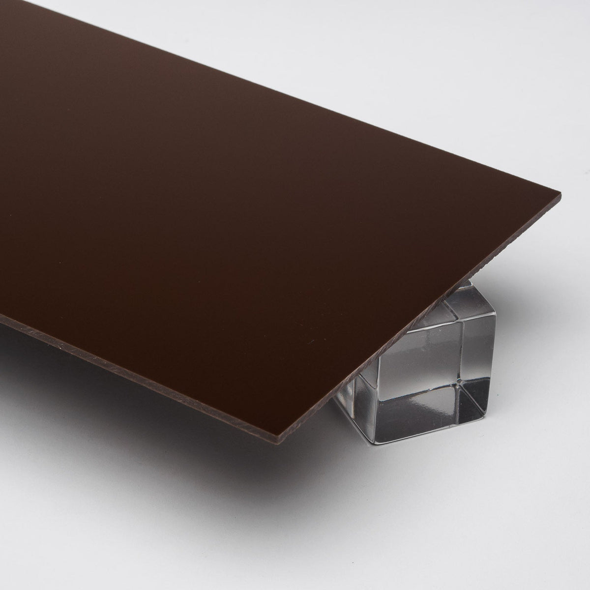 Brown Opaque Acrylic Plexiglass Sheet, color 2418, Top view - Canal Plastics Center