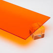 Amber Transparent Acrylic Plexiglass Sheet, Top view - Canal Plastics Center