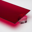 Red Transparent Acrylic Plexiglass Sheet, Top view - Canal Plastics Center