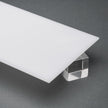 White Translucent P95 Matte Acrylic Plexiglass Sheet, color 2447, Top view - Canal Plastics Center