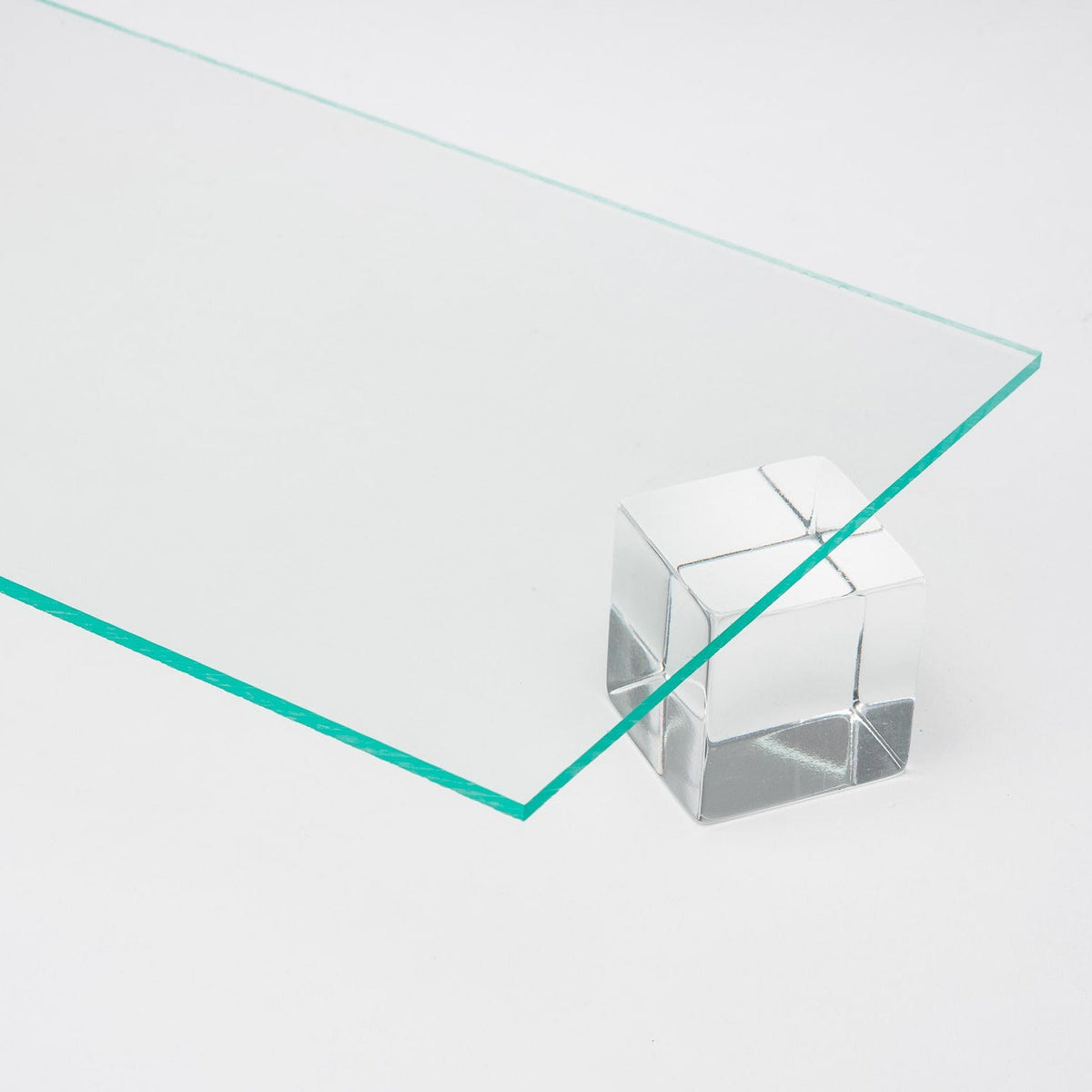 Green Edge Acrylic Plexiglass Sheet, Top view - Canal Plastics Center