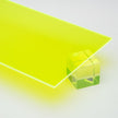 Green Fluorescent Acrylic Plexiglass Sheet, color 5320, Top view - Canal Plastics Center