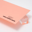 649P Peach Pink Pastel Acrylic Plexiglass Sheet, Top view - Canal Plastics Center