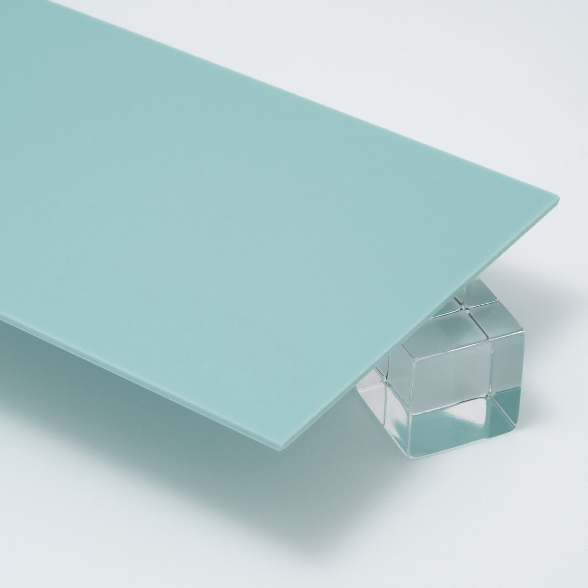 650P Glacier Blue Pastel Acrylic Plexiglass Sheet, Top view - Canal Plastics Center