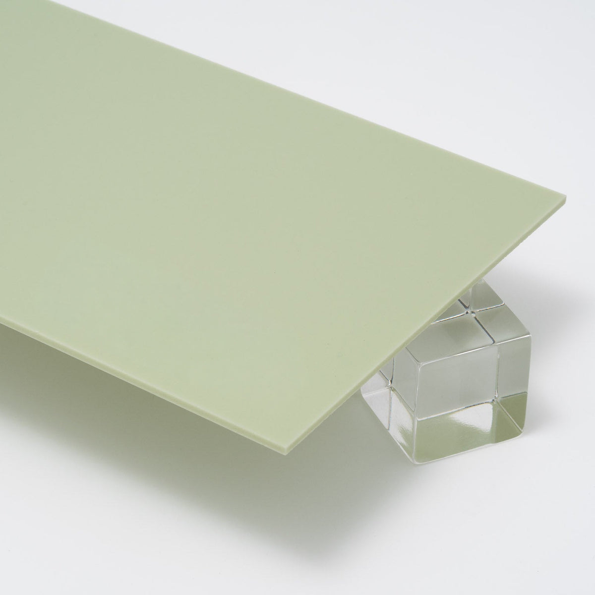 652P Olive Green Pastel Acrylic Plexiglass Sheet, Top view - Canal Plastics Center