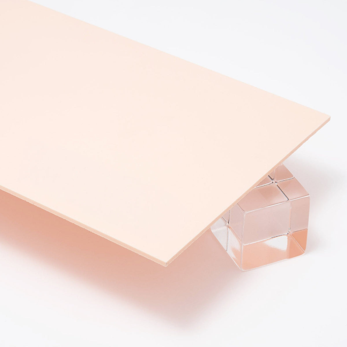 653P Bellini Pink Pastel Acrylic Plexiglass Sheet, Top view - Canal Plastics Center