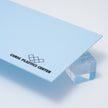 655P Aqua Blue Pastel Acrylic Plexiglass Sheet, Top view - Canal Plastics Center