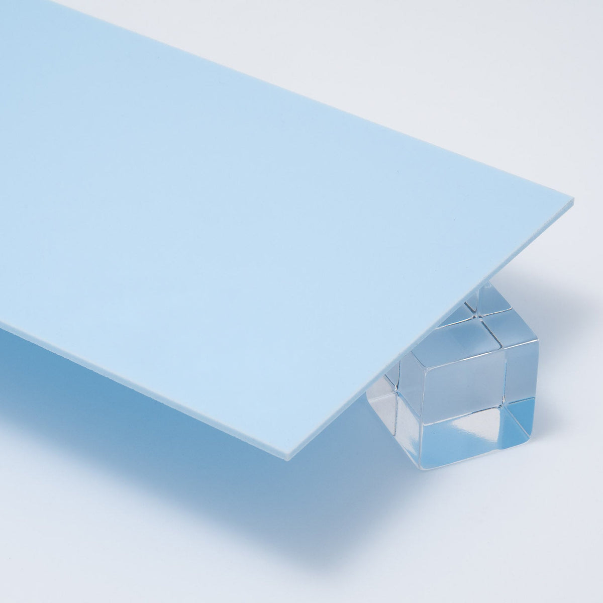 655P Aqua Blue Pastel Acrylic Plexiglass Sheet, Top view - Canal Plastics Center