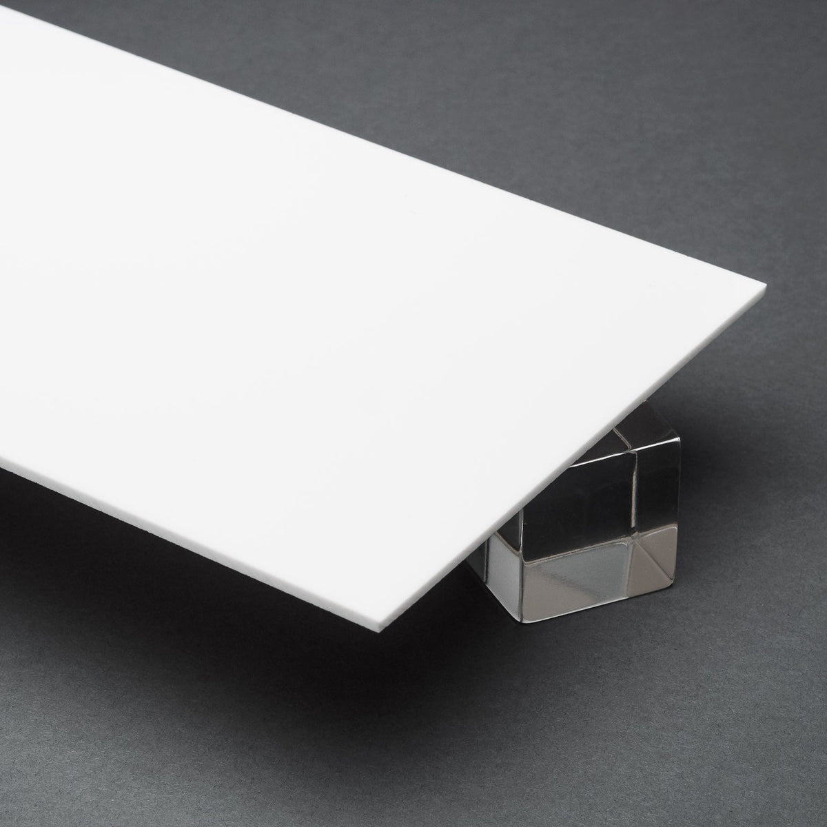 White Opaque Acrylic Plexiglass Sheet, color 7508, Top view - Canal Plastics Center