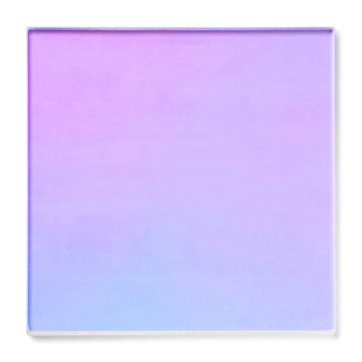 Aura Iridescent Acrylic Sheet by Canal Plastics Center — cool blue to magenta gradient with reflective film