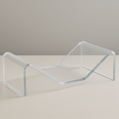 Clear Acrylic Bent Piece - Canal Plastics
