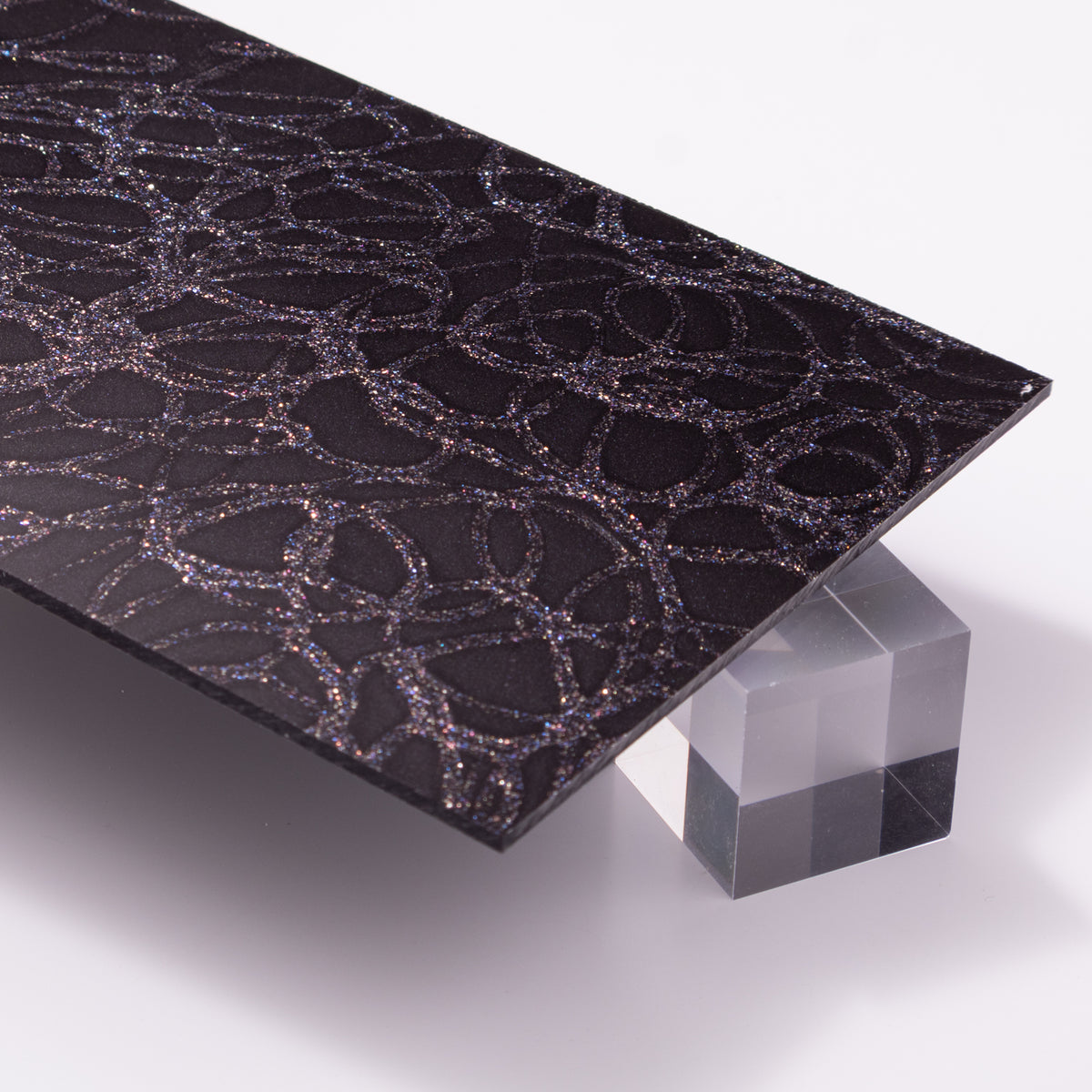 Onyx Lace Acrylic Plexiglass Sheet, Top view - Canal Plastics Center