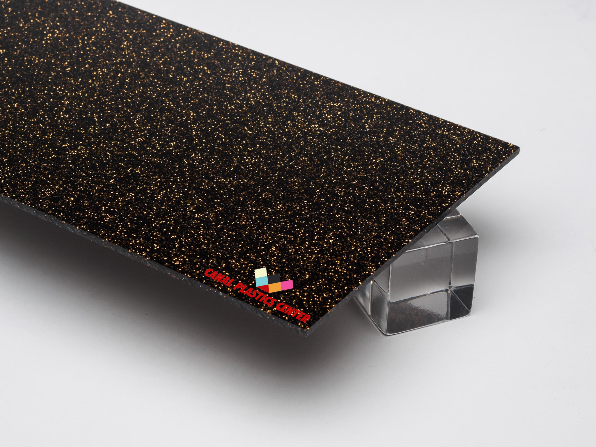 Black and Gold Glitter - Canal Plastics - Urban Spark Collection