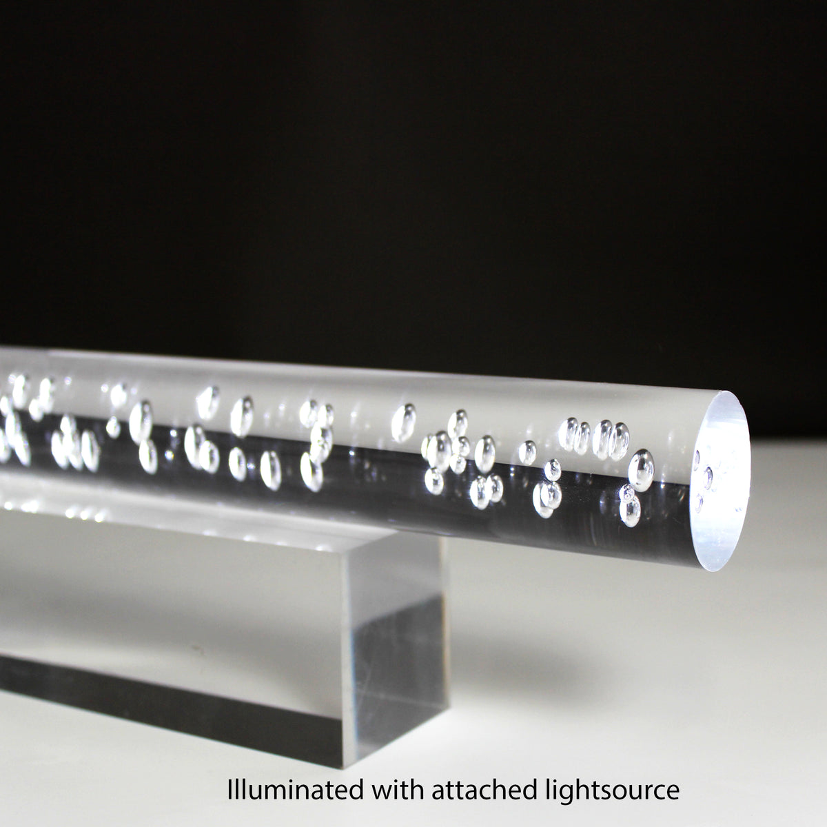 Clear Acrylic Bubble Rod | Canal Plastics Center