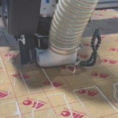 Close Up of CNC - Canal Plastics