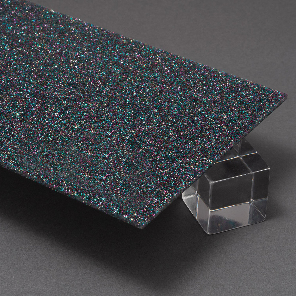 G003 Canal Confetti Glitter Acrylic Plexiglass Sheet, Top view - Canal Plastics Center