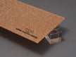Canal Plastics Center Rose Gold Glitter Acrylic Plexiglass Sheet, Top View - Urban Spark Collection for crafts, signage, displays, and even furniture accents