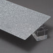 G100 Empire Silver Glitter Acrylic Plexiglass Sheet, Top view - Canal Plastics Center